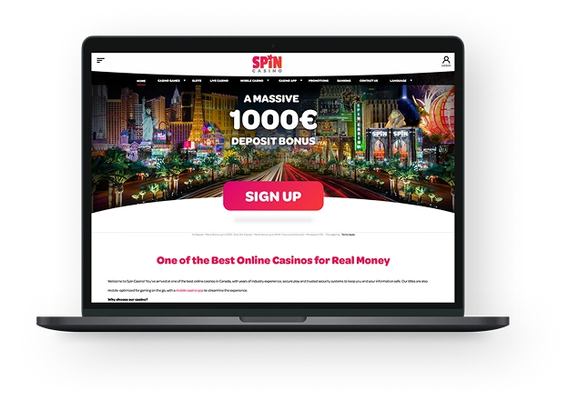 Spin Casino Canada Desktop