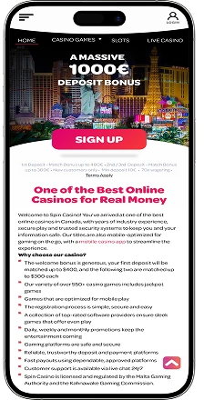 Spin Casino Canada Mobile